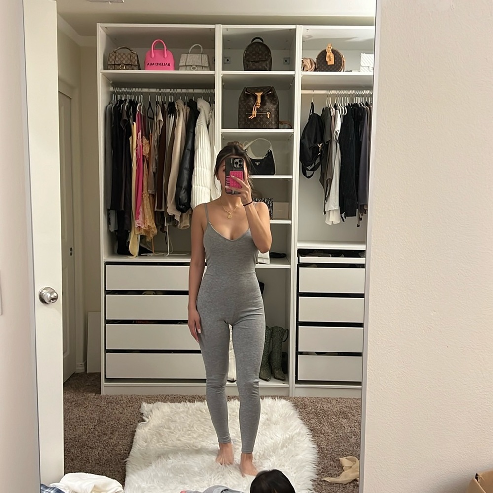NWT GREY PLT JUMPSUIT